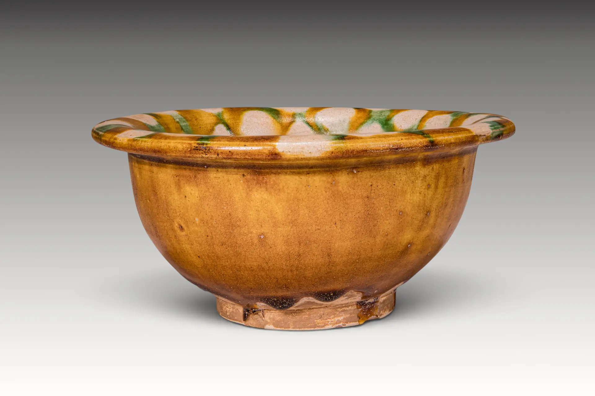 SMALL SANCAI CERAMIC BOWL