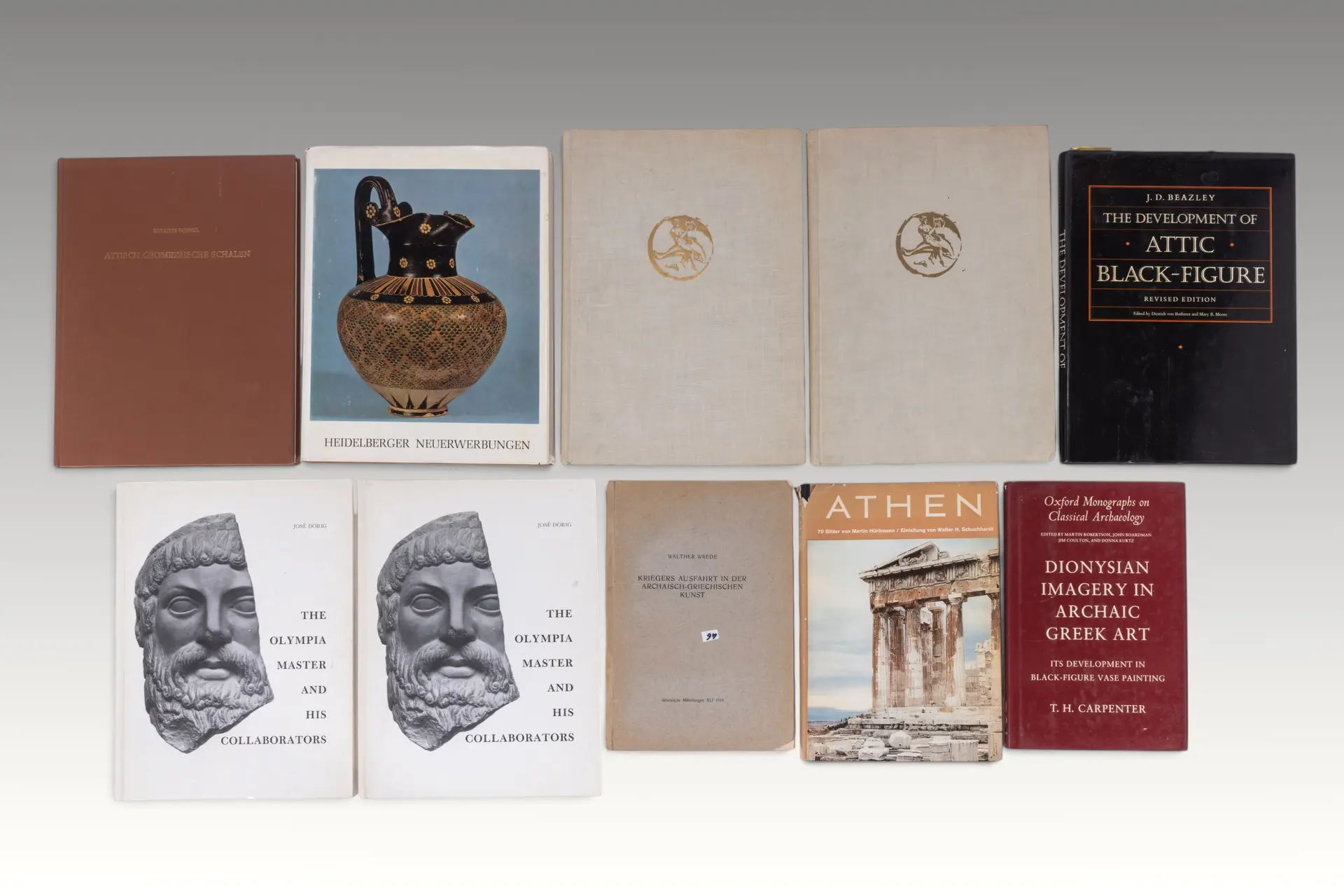 COLLECTION OF BOOKS ON GREEK ART