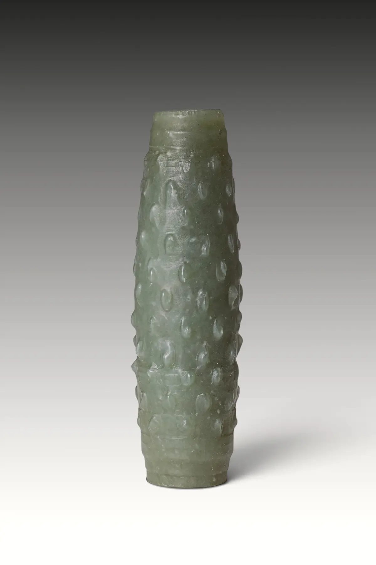 CHINESE CELADON JADE BEAD, HAN STYLE