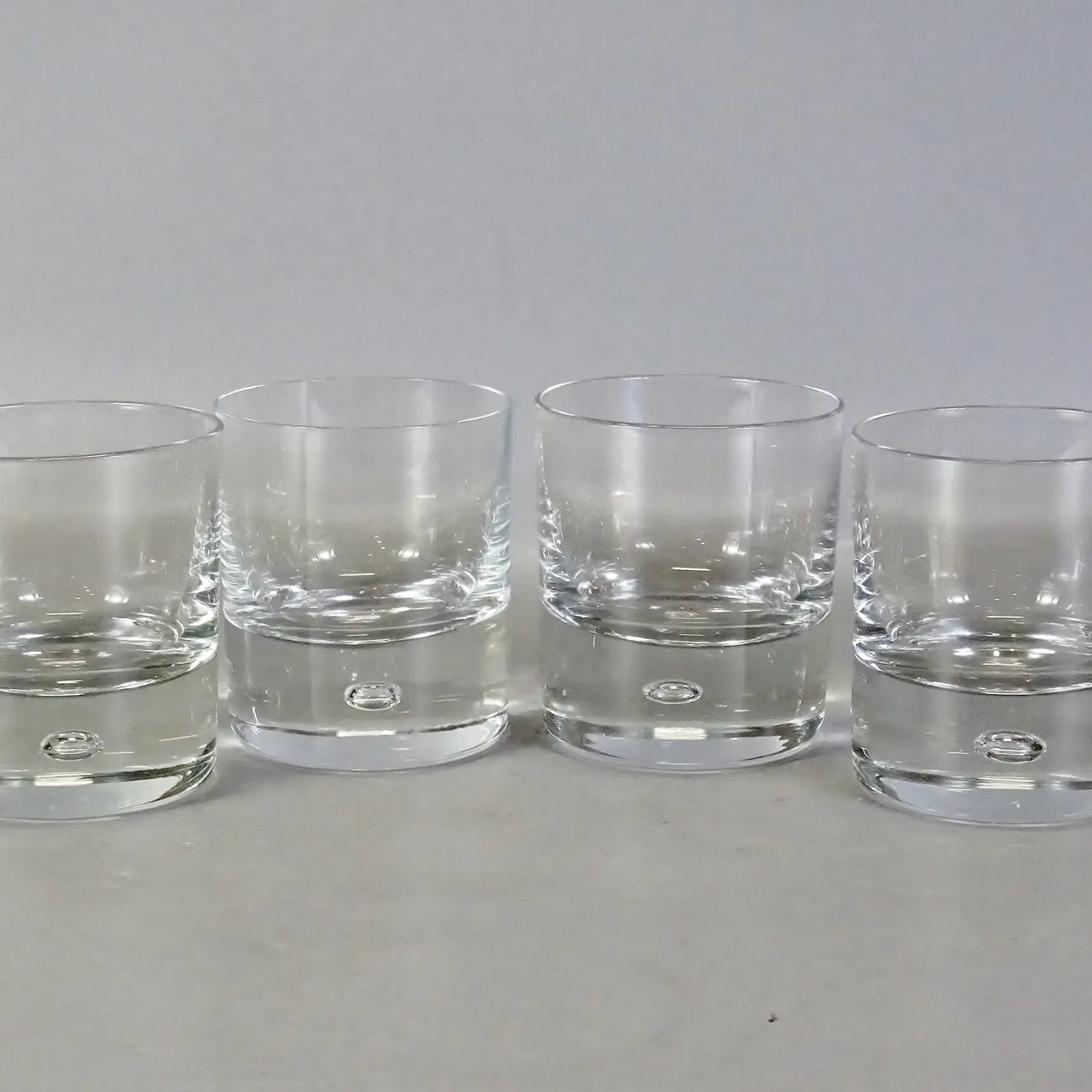 4 st. whiskyglas "Pippi" Walter Hickman, Kosta Boda