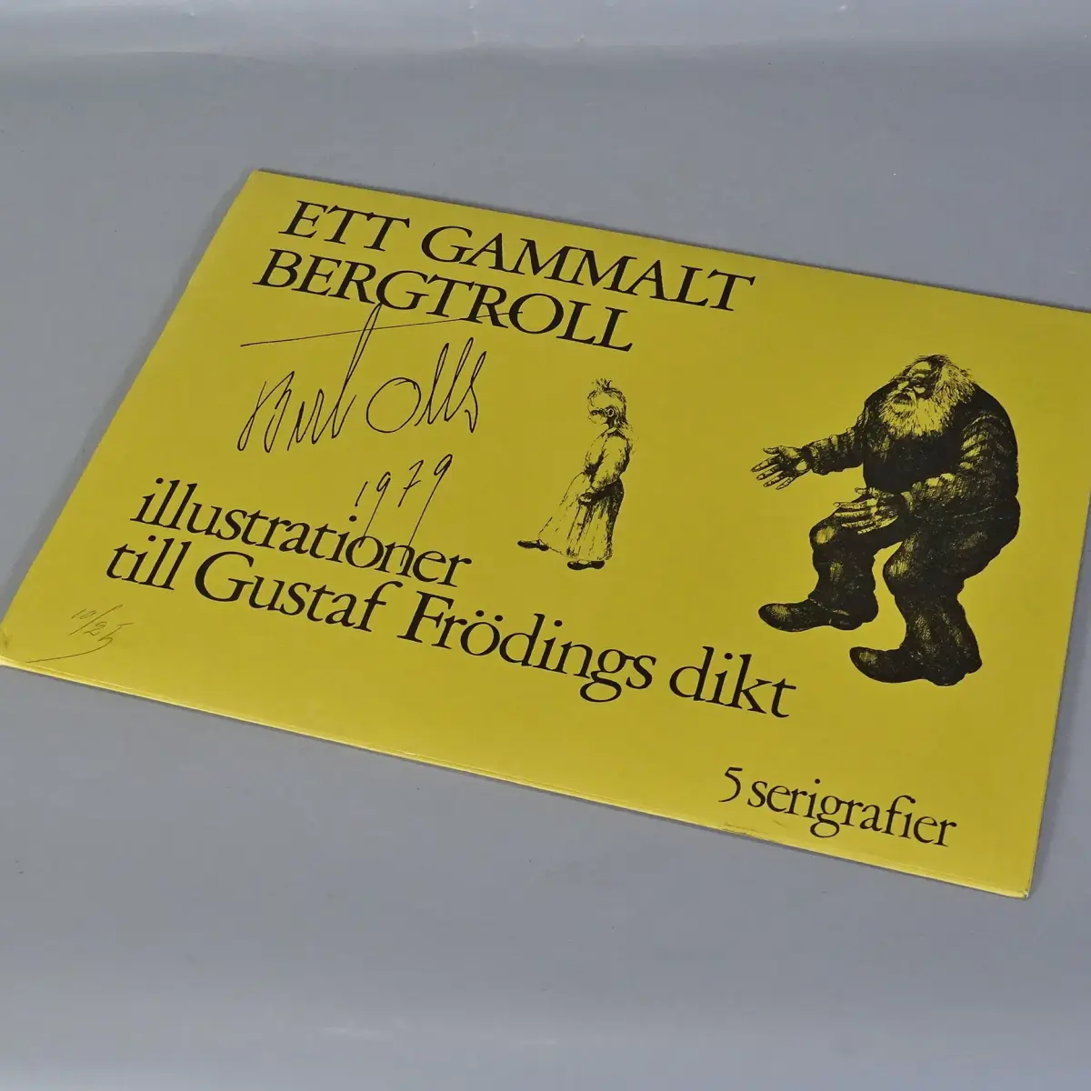 konstmapp, 5 st. serigrafier, Bert Olls