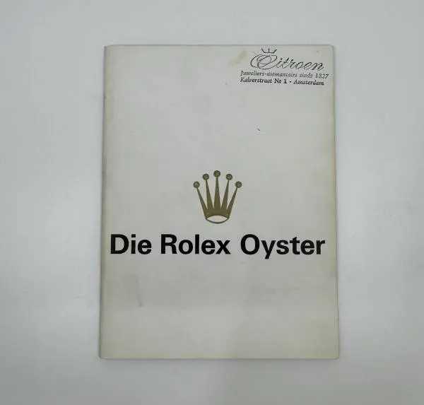 Rolex Oyster Katalog extrem selten von 1971 in deutsch mit Preisliste 1971