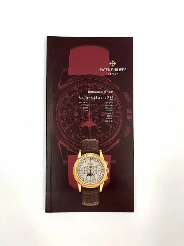 Patek Philippe Ewiger Kalender & Chronograph Ref. 5970 / 3970 Datenblatt