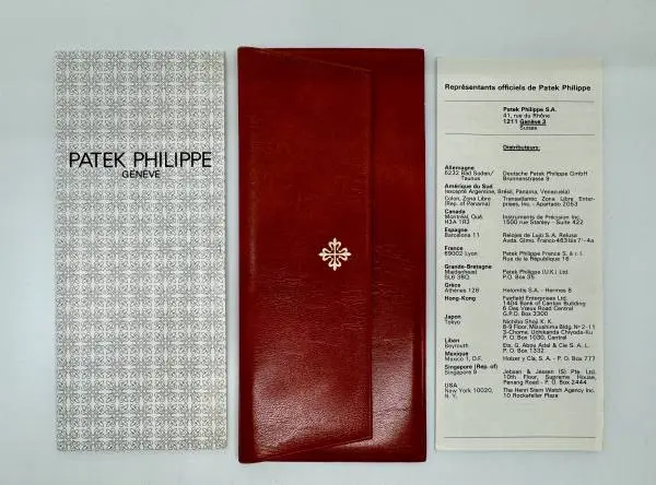 Patek Philippe Kunststoff Etui für das Zertifikat zur Nautilus 3700 Stahl 1976