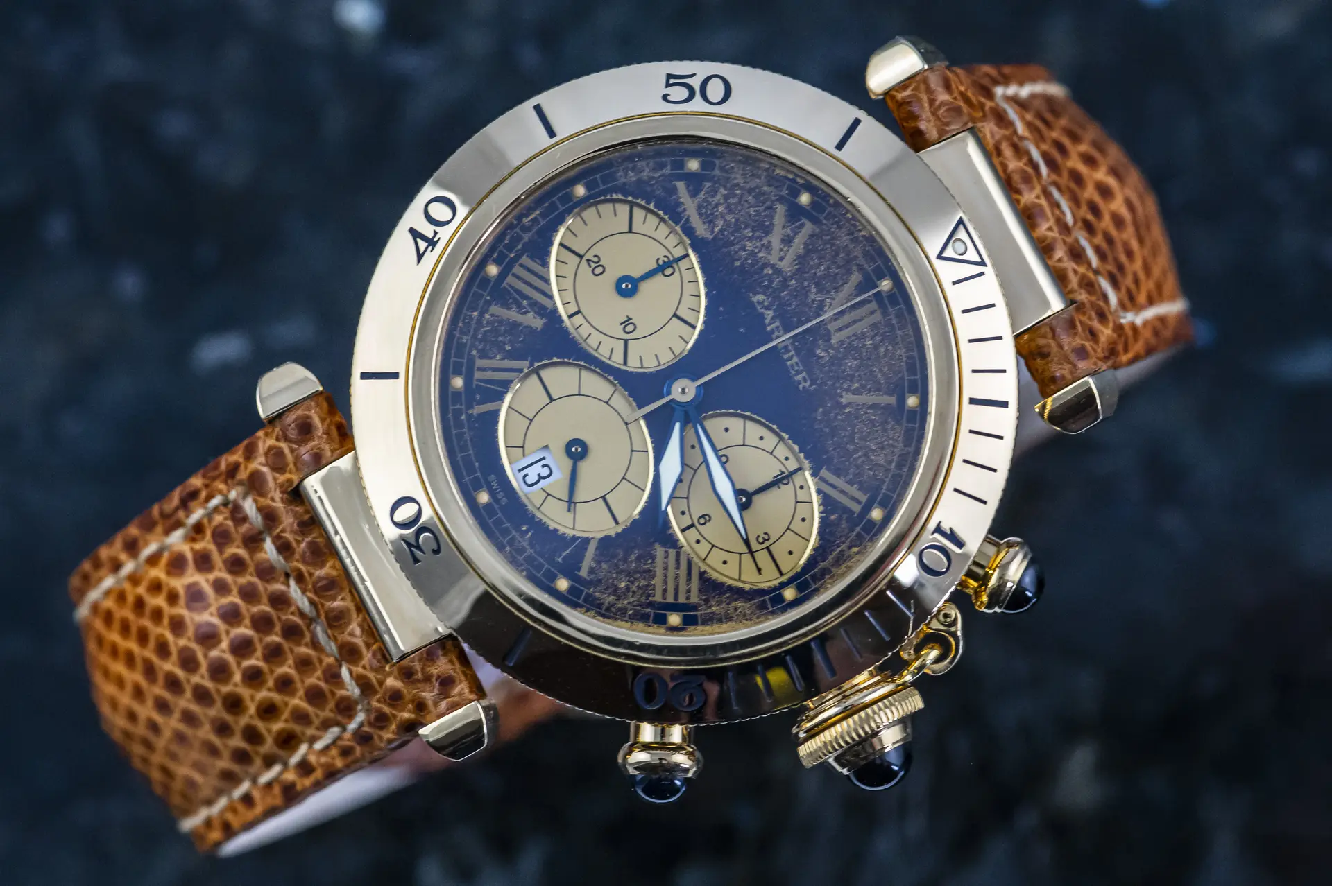 Cartier 30009 Pasha de Cartier Chronograph Full Set 1993