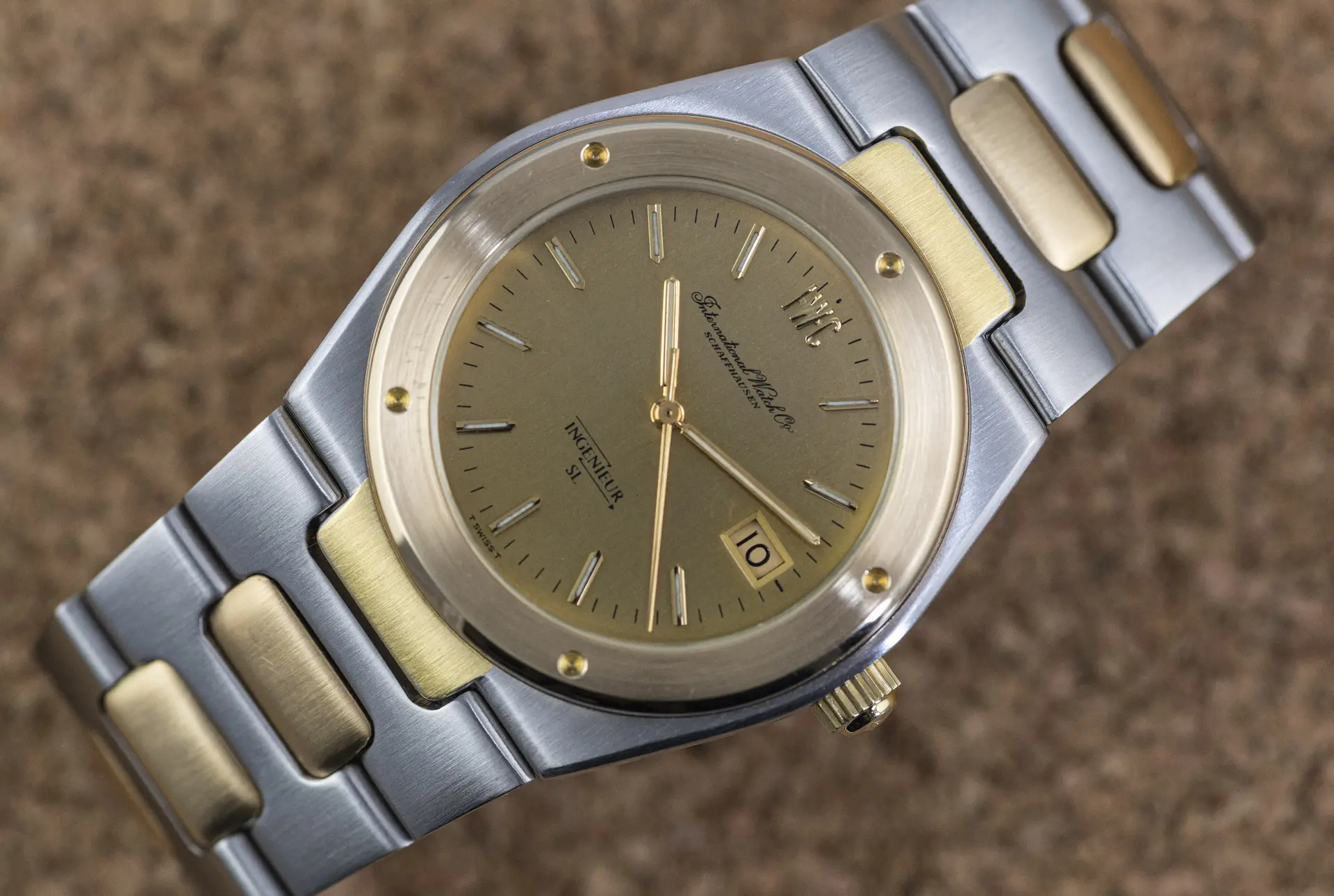IWC SL 1832 Vintage Jumbo Ingenieur Stahl & Gold Collectors Full Set near NOS
