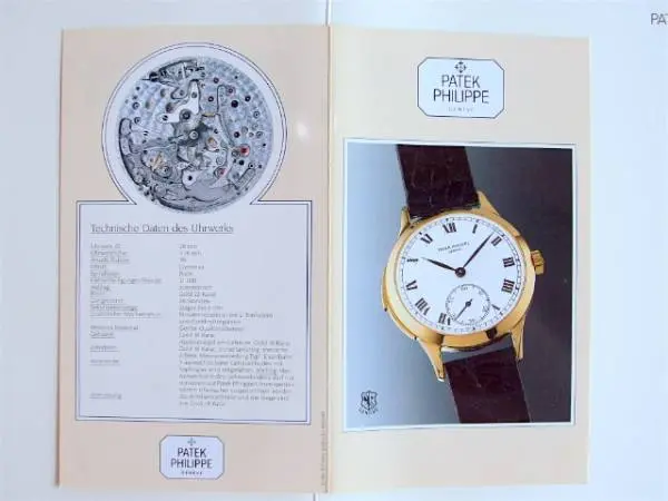Patek Philippe Datenblatt und Beschreibung für die Referenz 3979