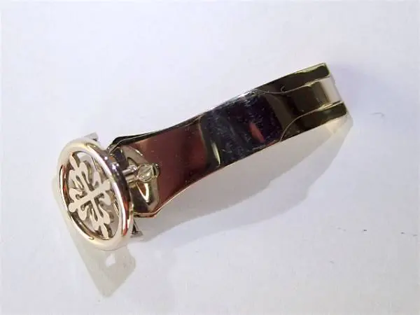 Patek Philippe Faltschließe in 18k Weißgold Calatrava Kreuz 14 mm