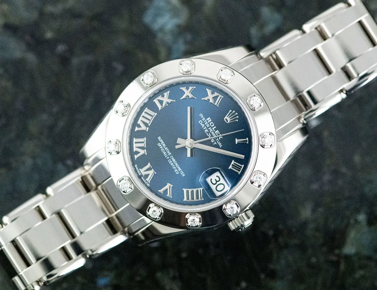 Rolex 81319 Lady Datejust Pearlmaster 34 Full Set + Rolex Service Dez. 24