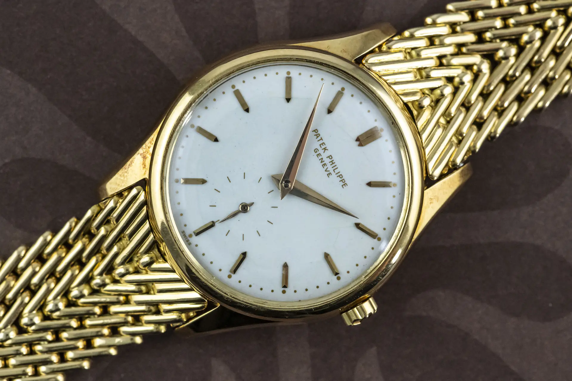 Patek Philippe 2526 sehr seltene Calatrava Mark I Emaille Zifferblatt 1953