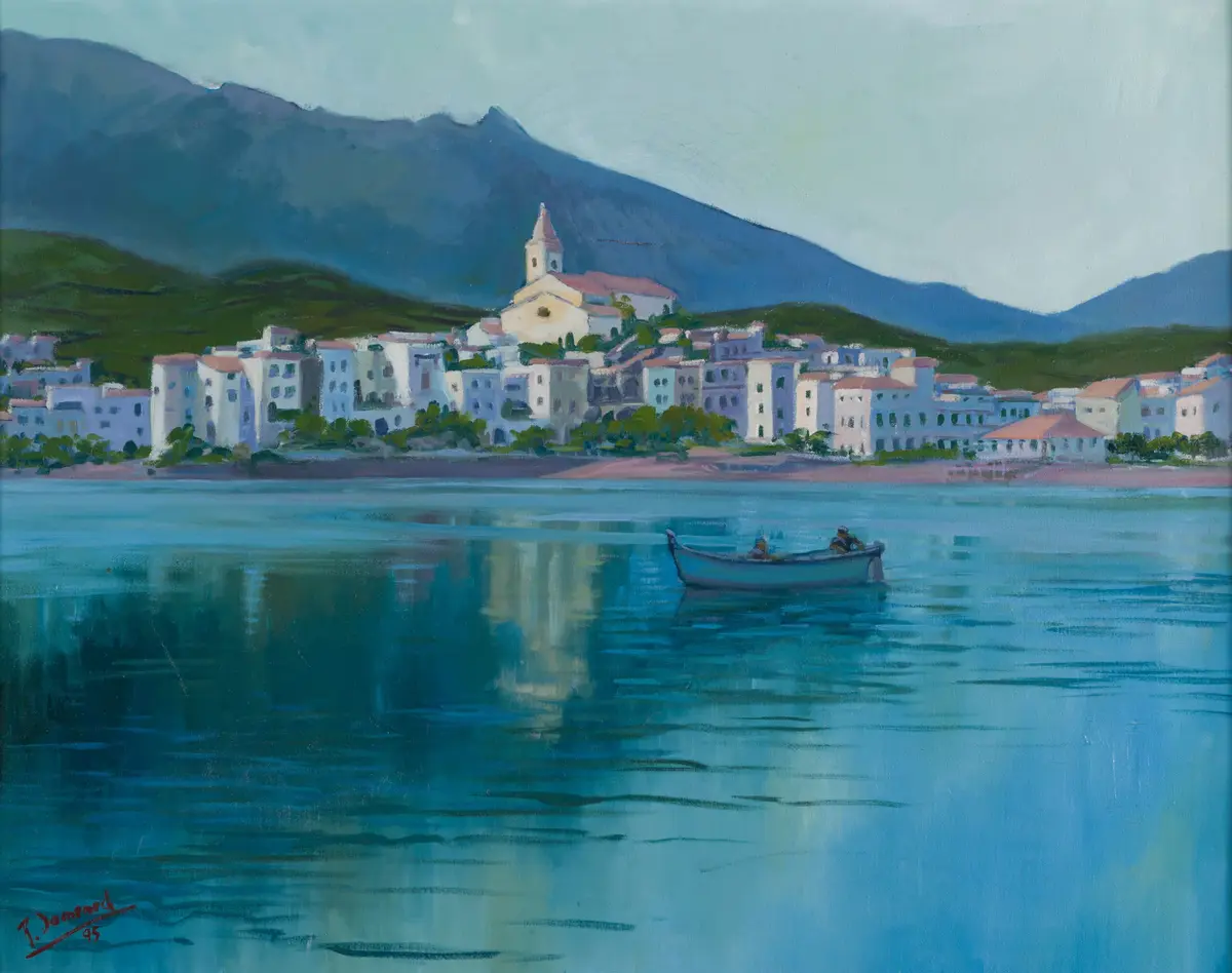 J. Domènech - Mediterranean Coastal View, 1995