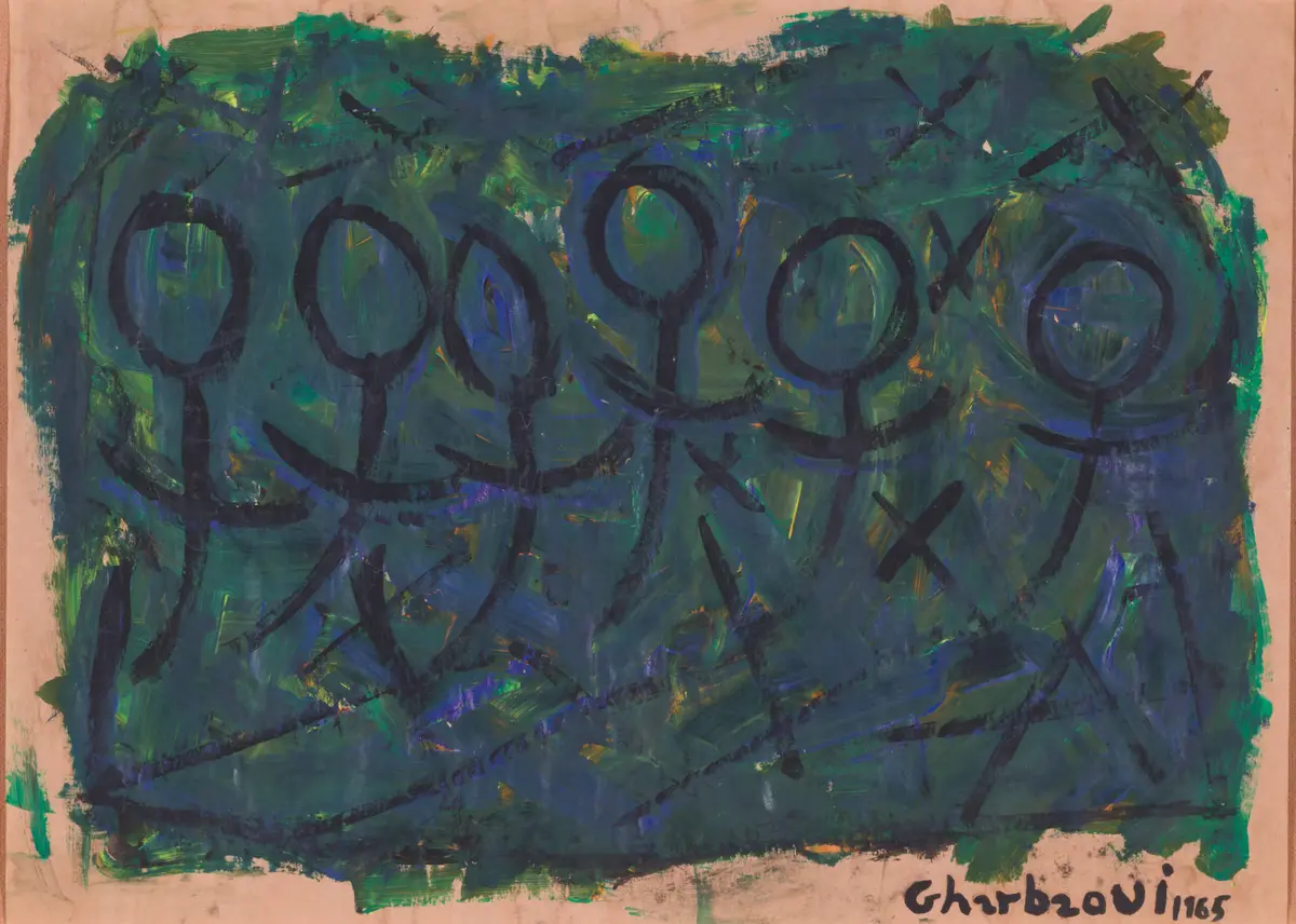 Jilali Gharbaoui (1930-1971) - Figures in Motion, 1965
