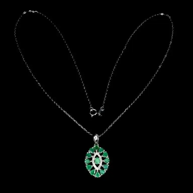 Natural Brazil Emerald Necklace