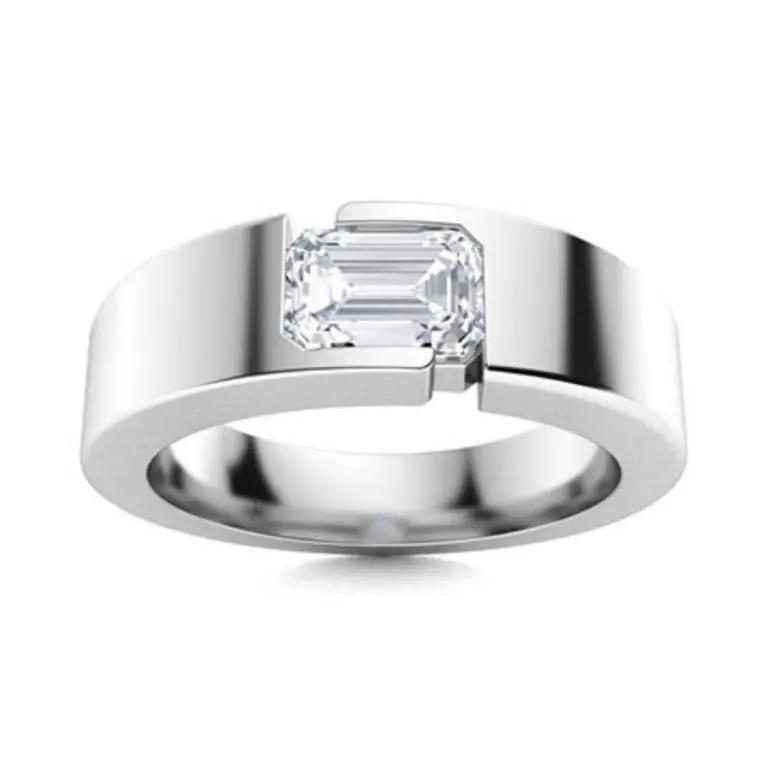 Gold & White Diamond 2 Cts Ring - E/VVS