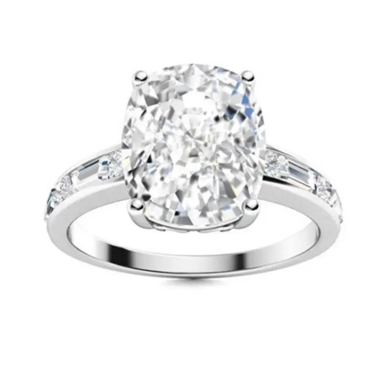 Gold & Brilliant White Diamond 1.25 Cts Ring - E/V