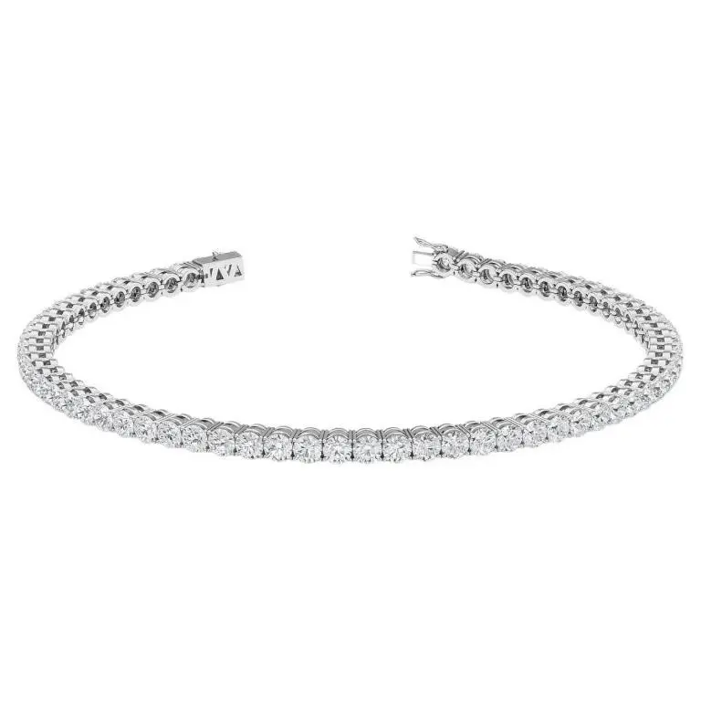 Gold & Brilliant White Diamonds 11.34 Cts Bracelet