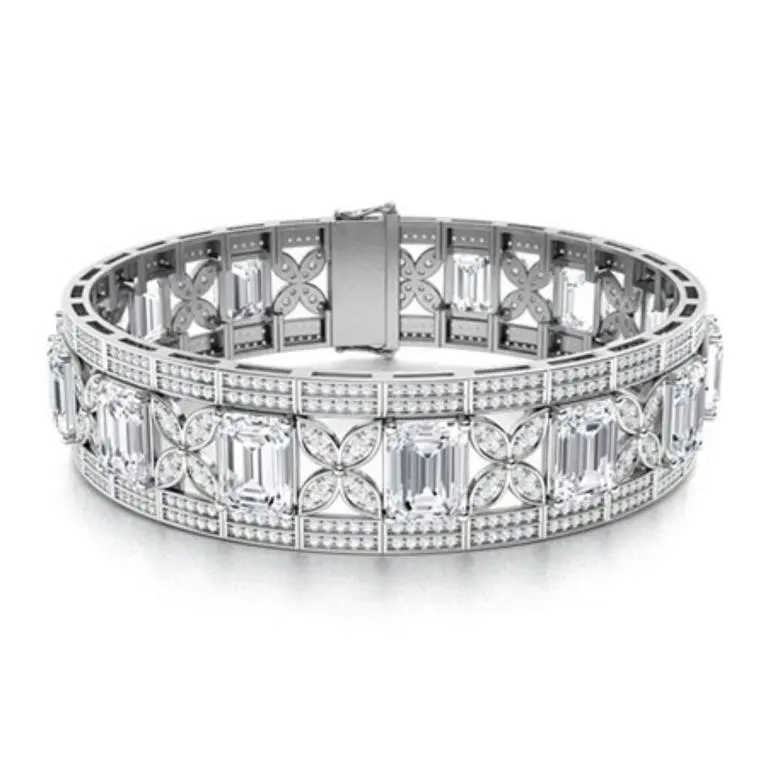 Gold & White Diamonds 51.22 Cts Bracelet