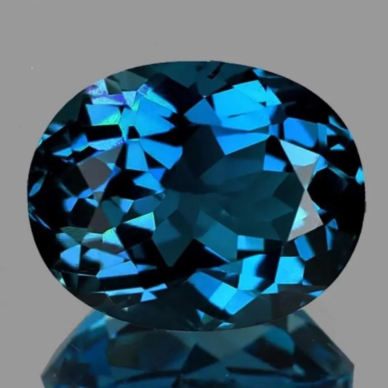 Natural Intense London Blue Topaz {Flawless-VVS}