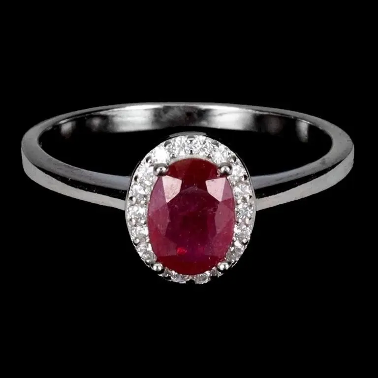 Natural Pigeon Blood Red Ruby Ring