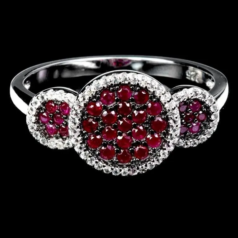 Natural Burma Red Ruby Ring