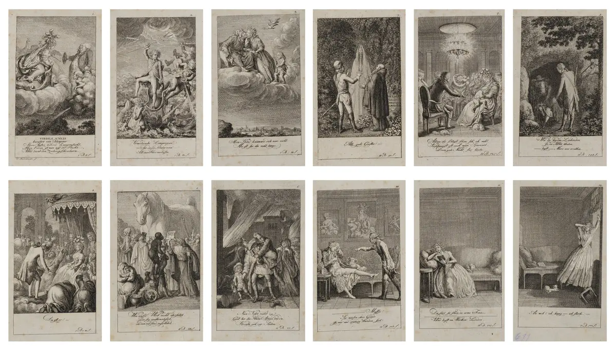 12 Blätter zu Blumauer's Aeneide | 14645