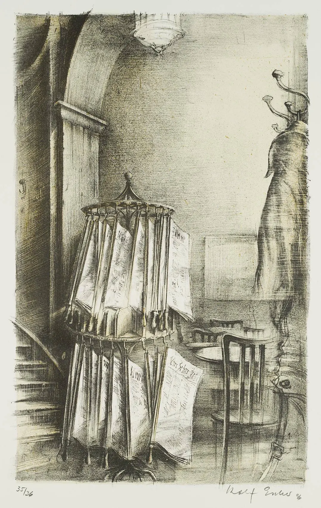 Zeitungsständer im Café Tomaselli in Salzburg | 16466