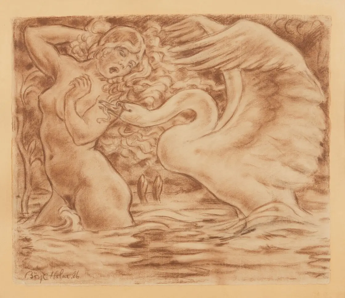 Leda and the swan I Börje Holm