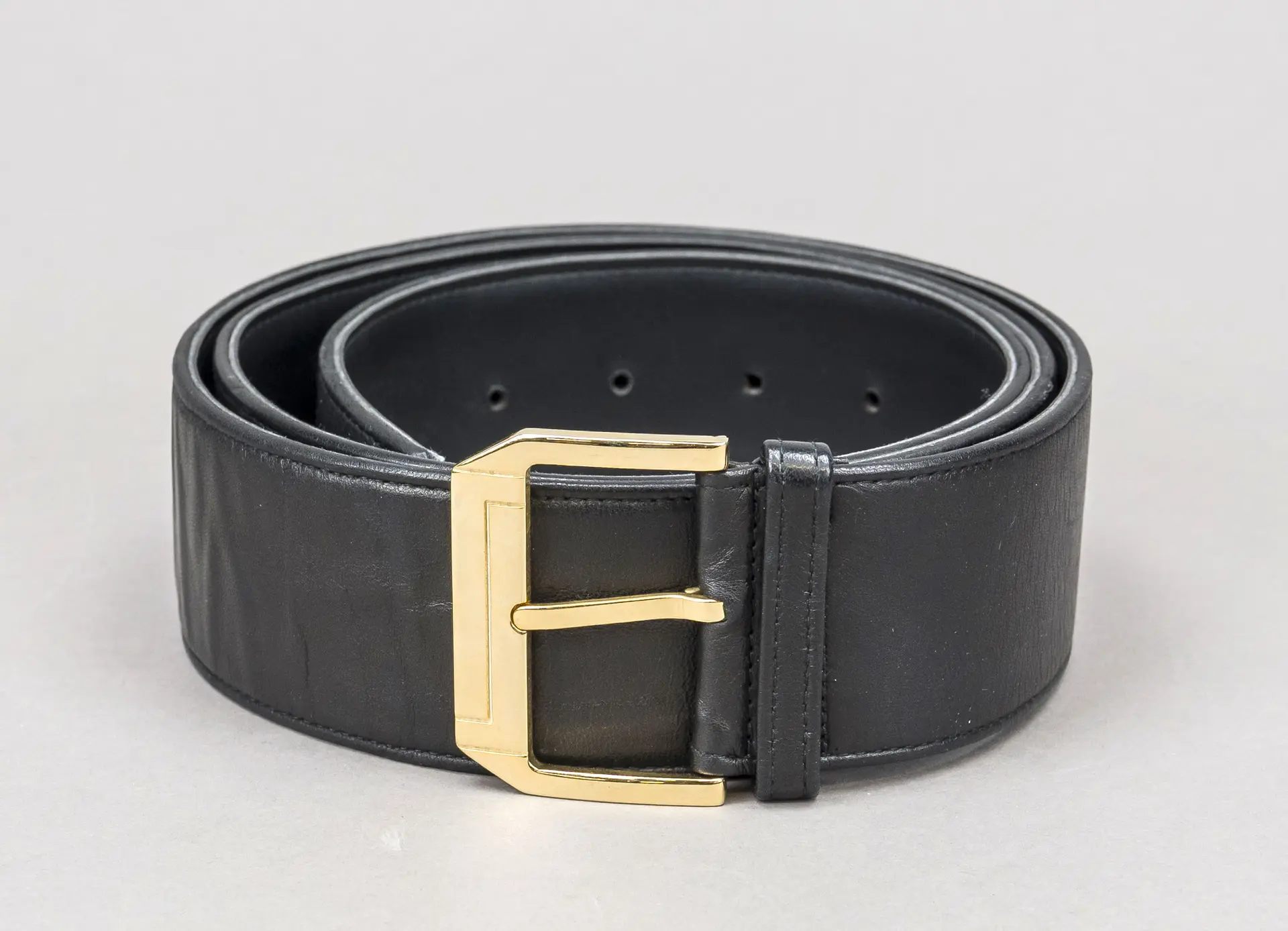 Versace, breiter Gürtel, schwarze