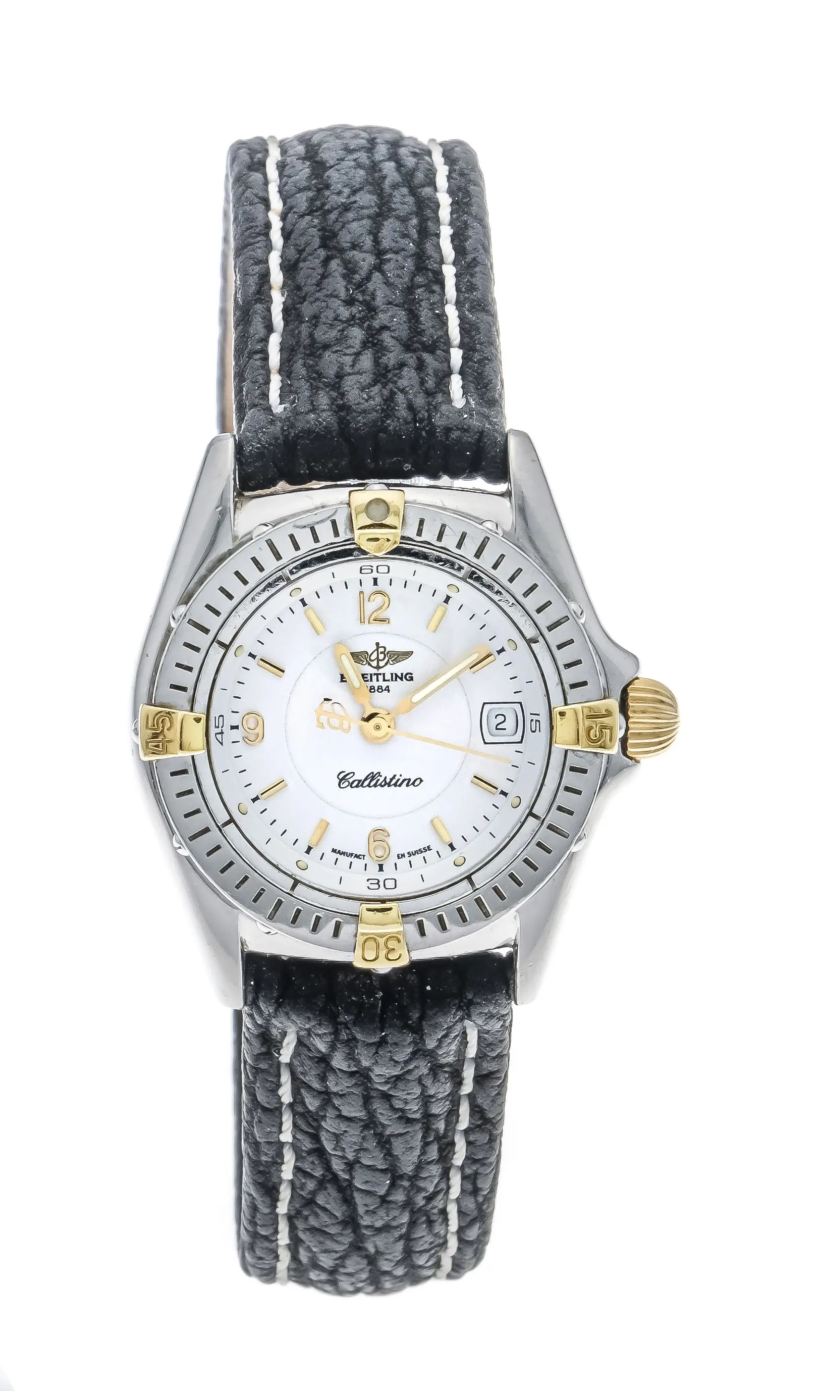 Breitling Damenquarzuhr, Stahl /