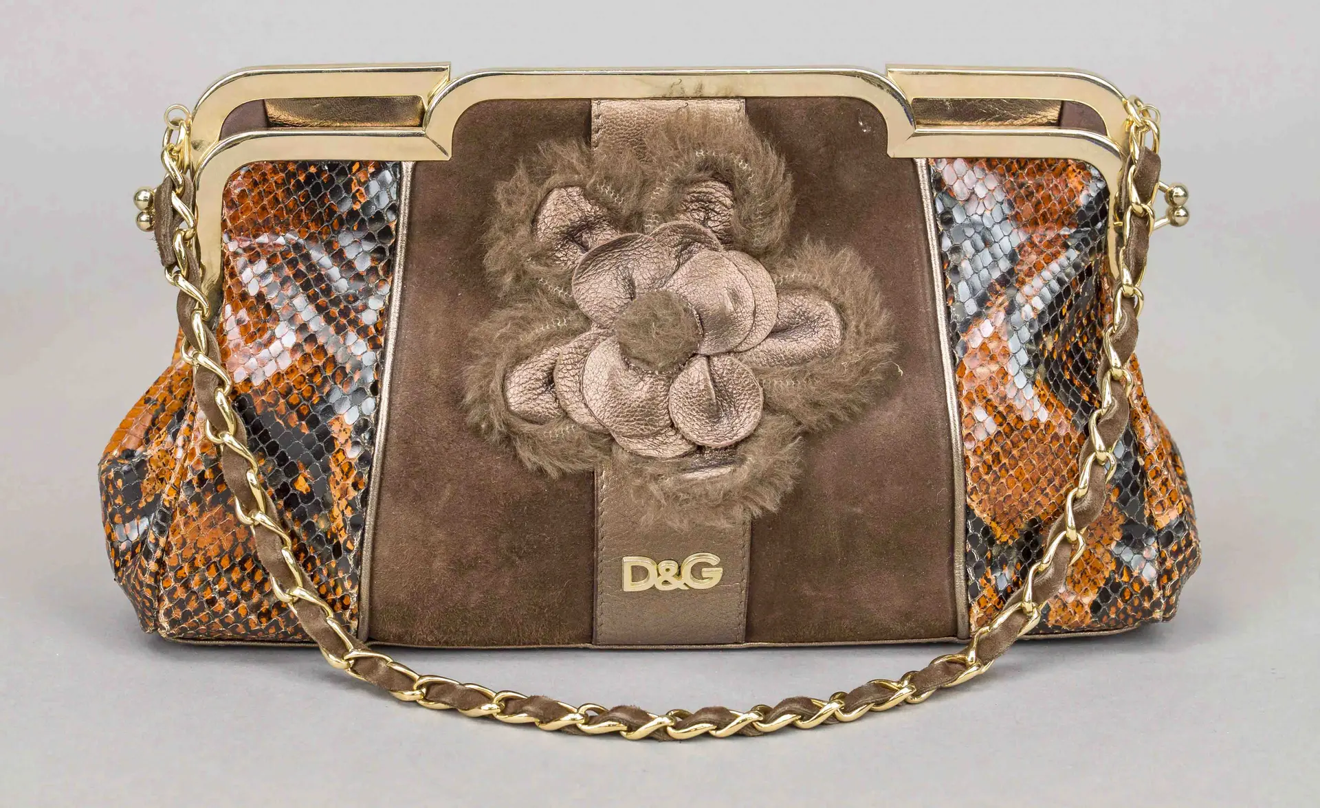 Dolce Gabbana, Brown Snakeskin Em