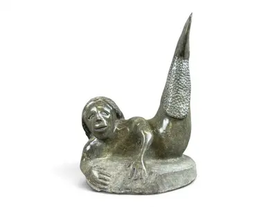 Jaco Ishulutaq "Sedna" Inuit Stone Sculpture