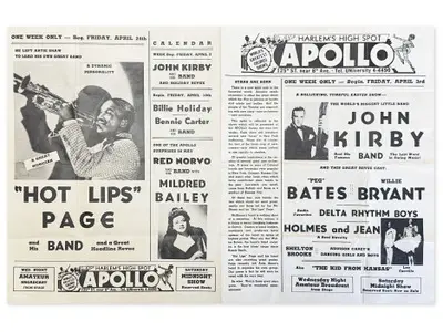 Apollo Theater Promotional Flyer