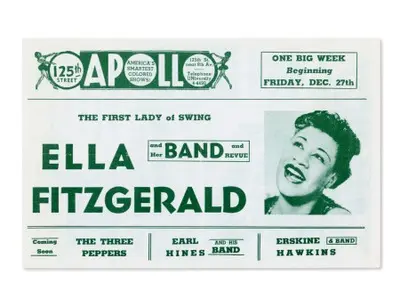 Apollo Theater Ella Fitzgerald Handbill