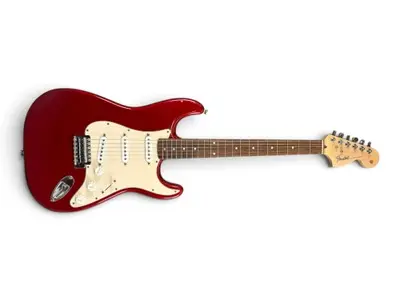 Metallic Red Fender Stratocaster Electric Guitar