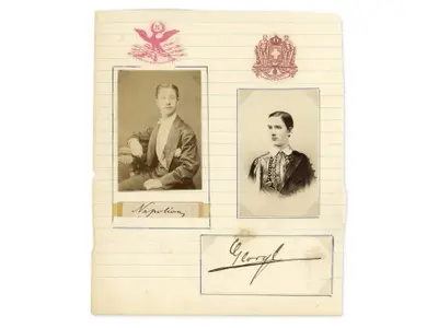Napoleon IV & King George I Cut Signatures