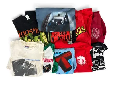 (10) Vintage Rock Concert Tour T-Shirts