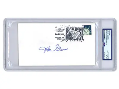 John Glenn Signed Friendship 7 FDC - PSA/DNA