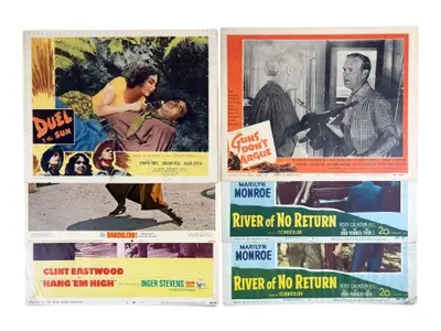 (6) Vintage Western Movie Lobby Cards