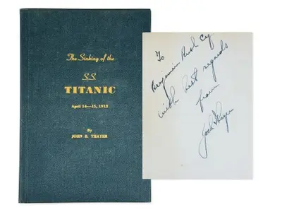 Jack Thayer Signed Titanic Limited Edition Book