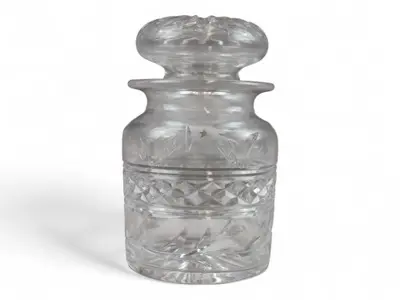 White Star Line Cut Glass Pickle Jar & Lid