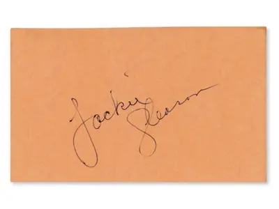 Jackie Gleason Signed Cut - JSA
