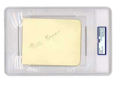 Will Rogers Signed Album Page - PSA/DNA