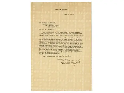 Orville Wright Smithsonian Controversy TLS