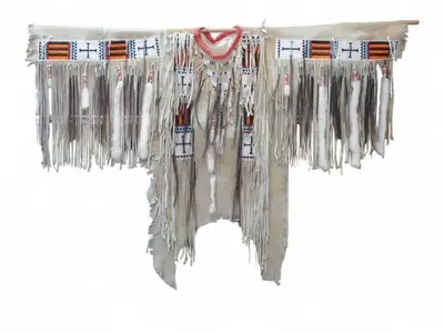 Vintage Native American Beaded War Shirt