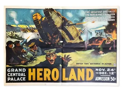 J. Carl Mueller WWI Hero Land Tank Poster
