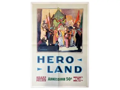 J. Carl Mueller WWI Hero Land Poster