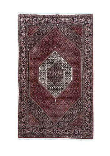 Persian Bijar Hand Knotted Wool Rug 6'10" x 10'3"