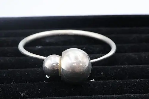 Georg Jensen Sterling Silver Cave bangle
