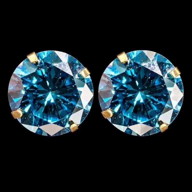 $2400, 14k (0.59g), lab diamond (1.9ct) earring, r