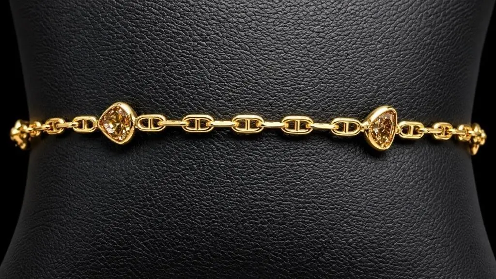 $3500, 10k(1.71g), diamond (1.45ct)bracelet 7", a